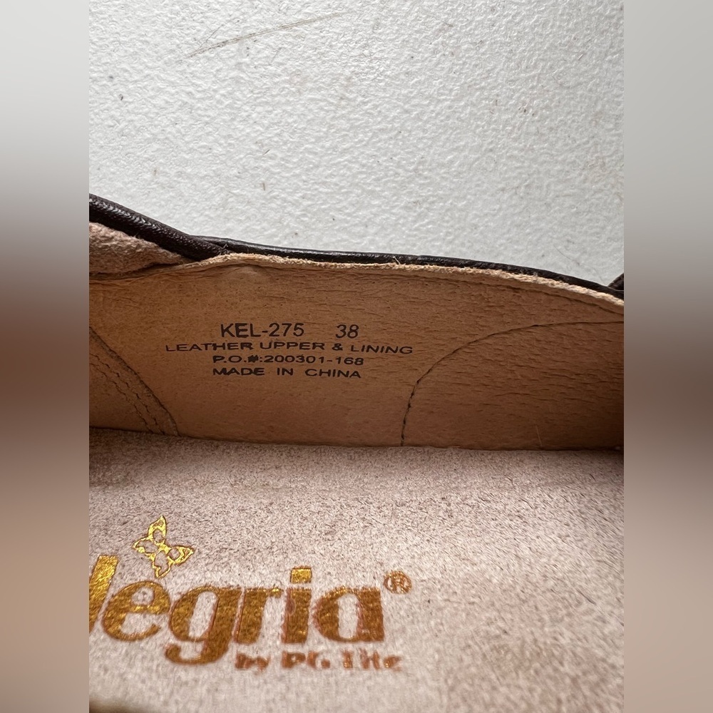 Alegria Kel Clog Comfort Leather Shoes Size 38 Mules - Picture 5 of 6
